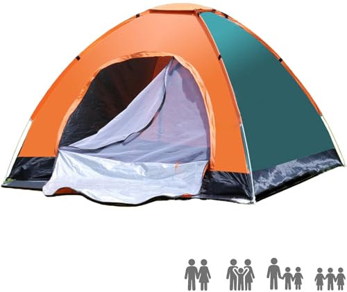 KEELYY Wurfzelt 2 Personen Pop Up Zelt Leicht Camping Zelt Wasserdicht Kuppelzelt Automatisches für Strand, Outdoor, Camping, Angeln