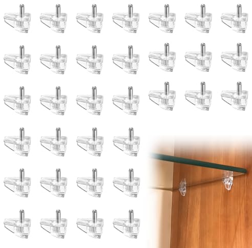 100PCS Einlegeboden Halter, 5x16MM, Regalbodenträger, Bodenträger für Einlegeböden, Geeignet für Möbel, Schränke, Regale, Möbelzubehör.