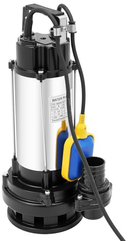 Güde Schmutzwassertauchpumpe, 1500W Edelstahl Schmutzwasser-Tauchpumpe 36000 l/h Fördervolumen, Innovativer Aquasensor Hochwertige Gleitringdichtung
