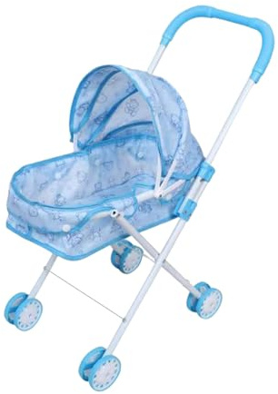 Puppenbuggy Für Kinder - Klappbarer Puppenwagen Spielzeug Mit Schirm Für Puppen & Stofftiere | Mädchen Puppen Kinderwagen Rollenspiel Zubehör Für Zuhause Ostern Neujahr Weihnachten Urlaub