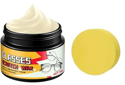 Zohuwerui Removedor de arañazos de lentes, de larga duración con esponja, removedor de arañazos de lentes para gafas, para limpieza de pantalla, coche, niebla, reloj, cámara de teléfono