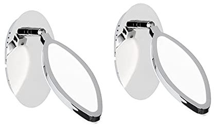 2er SET Schwenkbare LED Wandleuchte / Wandspot CHARLIZE mit Schalter in Nickel matt