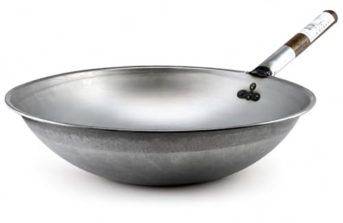 Hancock 13 (33cm) Carbon Steel Superlight Round Base Wok