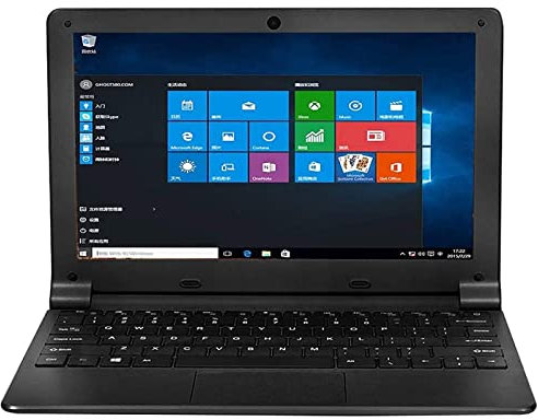iSTYLE Mini Laptop 10,1 Pollici – Notebook Compatto con Display HD IPS, Processore Quad-Core, 2GB RAM, 64GB Memoria, Espandibile, QWERTY (Nero)