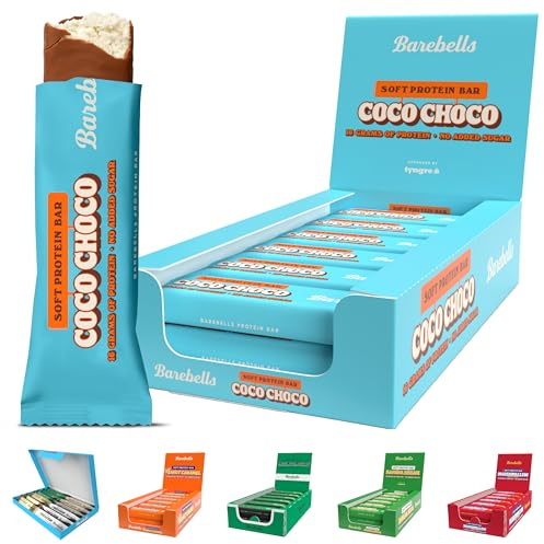 Barebells Protein Bars - 12 Count, 16g High Protein Treats – Sugar Free Chocolate Nutrition Bar, Low Carb – On The Go Breakfast or Post-Workout Snack (Coco Choco)