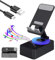 zoocco Bluetooth Audio Power Phone Holder, Audio Power Bank, Bluetooth Call Speaker, Multifunctional, Foldable, Rotating Desktop, Easy Installation (Black)