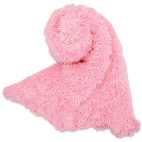 FTOQWZXV Weicher Damenschal, flauschig, weich, gestrickt, Langhaar, Wollschal (Rosa B)