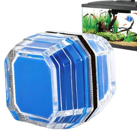 Cleaner magnetico del serbatoio di pesce, detergente per vetro magnetico del serbatoio di pesce, Magnete di pulizia 'acquario, Piccole alghe raschietto senza vetro adsorbiti galleggianti all'interno d
