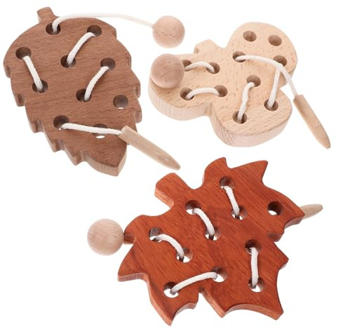 HEMOTON Giochi in Legno da Infilare per Ragazzo Ragazza Ragazza Piccoli Giocattolo Montessori Educativo per Sviluppo delle Abilità Motorie Fini Sicurezza Certificata e Design con Superfici