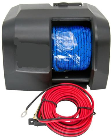 EYEtoKtcG Verricello Elettrico per Ancora 25 LBS Compatibile con Barche Marine con Acqua salata, Telecomando Wireless Incluso