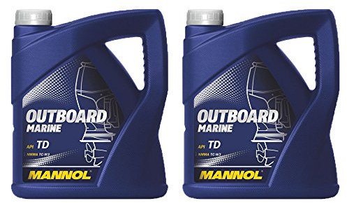 2 x 4L MANNOL Outboard Marine/API TD NMMA TC-W3 2-Takt Bootsmotoröl