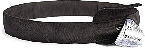 RIGGATEC 400201370 Schwarze Rundschlinge,Steelflex, Umfang 3 m Traglast von 1 t