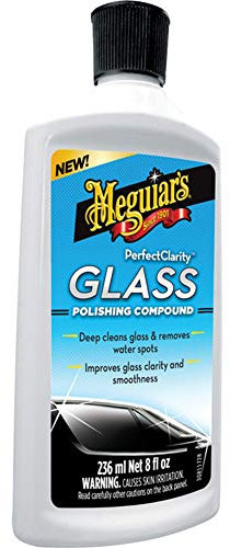 Meguiar's G8408EU Perfect Clarity Glass Polishing Compound Glaspolitur Glastiefenreiniger, 236ml
