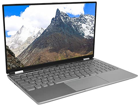 BROLEO Tastiera Portatile Retroilluminata da 15,6 Pollici DDR4 RAM Notebook Aziendale 5000mA Batteria 100-240V per Studiare per 10 (16G+1T Spina Europea)