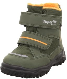 Superfit Baby Jungen HUSKY1 warm gefütterte Gore-Tex Stiefel, GRÜN/ORANGE 7000