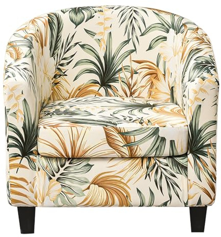 Meigeh Sesselbezug Tub Clubsessel Stuhlbezüge Sesselschoner 2 Stück Sesselhusse Stretch Sesselüberwurf für Tullsta Schatten Einer Blume