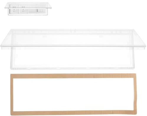 SHOWERORO Cubierta Impermeable Para Caja De Enchufe De Pared Adhesiva Resistente Al Agua Y Polvo Protección Eléctrica Para Hogar Y Oficina 15.2X5.3X1 in