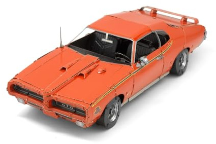 Metal Earth 3D Metallbausatz Automobil Pontiac GTO Judge 1969 ab 14 Jahre | Präzise lasergeschnittene Metallteile zum Zusammenstecken ohne Klebstoff. Detailreiche Modelle mit bebilderter Bauanleitung