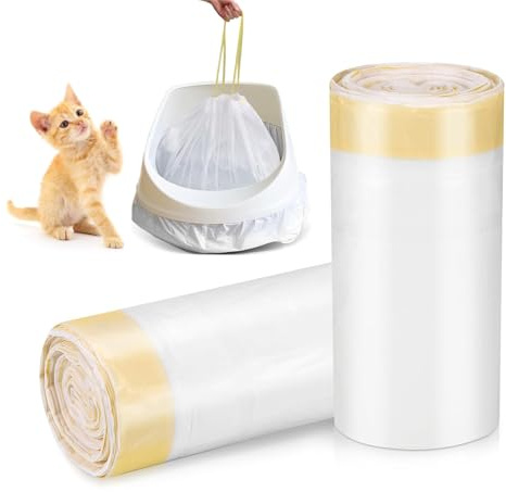 Zocipro 40 st kattbrickor foder 79 x 45 cm, stora läckagesäkra katt slitstarka foderväskor för medium husdjur kattlåda panna