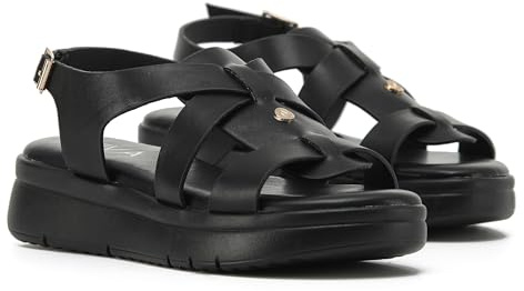 VIVASHOES Women's Lightweight Adjustable Gladiator Sandals – Flatform Small wedge Sandal - Soft Comfort Memory Foam Innersoles - True to Size Good for Wide Fit - Comfortable Summer Shoes