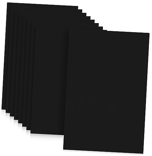 CONGARTENO 9 Piezas Alfombrillas para Horno y Barbacoa Reutilizables Resistentes al Calor Antideslizantes Negras para Cocinar y Hornear