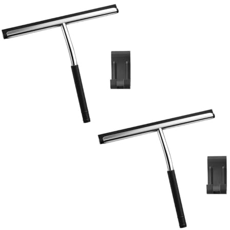 Geavonyg Tergipavimento Ergonomico per Doccia Raschietto in Acciaio Inossidabile Cavo Appendere Design Bagno Specchio Vetro Strumento Pulizia Tergipavimento Bagno Antiscivolo