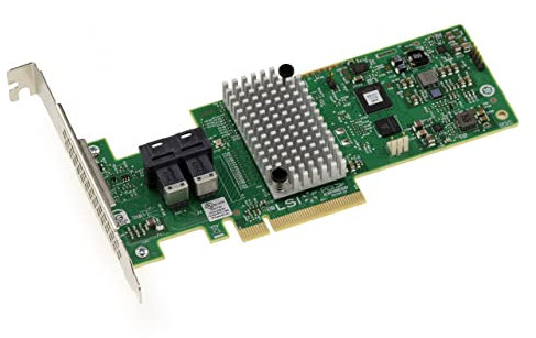 KALEA-INFORMATIQUE Carte contrôleur PCIe 3.0 SAS 12GB 8 Ports internes avec Raid 0 1 5 10 50 JBOD. Modèle LSI OEM 9340-8i. High et Low Profile, Ref H3-25499-04002