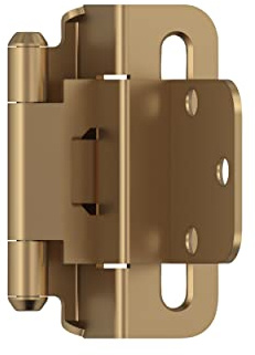 Amerock BPR7565CZ Hinge, Champagne Bronze, 3/8 inch (10mm) Inset
