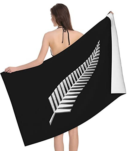 Strandtücher Neuseeländischer Maori-Farn Badetuch Saugfähig Sandfest Handtuch Weich Duschtuch Für Sport Outdoor Reisen 80x130cm