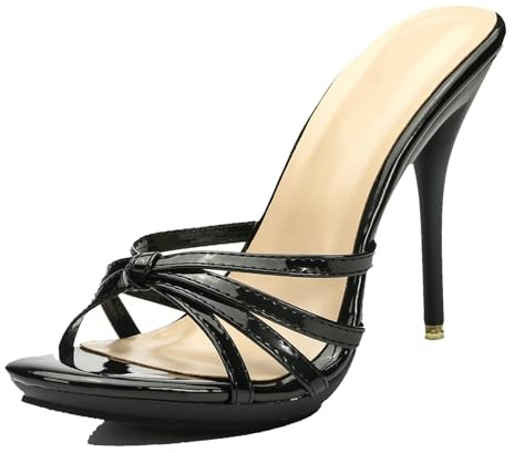 Miyoopark Mules sexy da donna con tacco a spillo Mule estivo, 36 EU