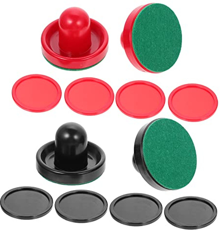 SOIMISS Airhockey-schläger Mit Pucks Und Slidern Für Ersatz Von Abgenutzten Oder Verlorenen Teilen Im Spielzimmer