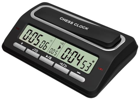 URPIZY Digital schacktimer, schackur, stoppur, stor bräda för goschack