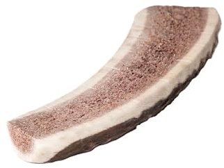 BAUTASTIC Corno di Cervo Per Cani Tagliato a Metà - Taglia XS Per Cani Fino a 5kg - Ossa da masticare per cani - Masticativo 100% Naturale - Salute Dentale - Ricco di minerali (XS)