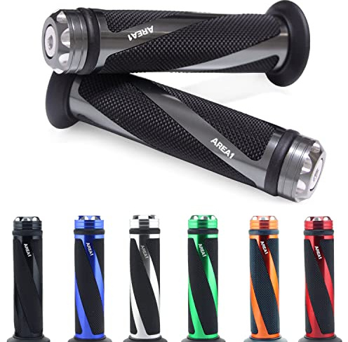 Area1 Lenkergriffe für YZF-R1M / YZF-R6 / YZF-R3 321 / YZF-R125 (Coil/Grau) - Gummi - Motorrad-Zubehör - Griffe - Lenkergriff