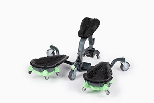 Kneel-It V3 Rollende Knieschützer - Haltbare Ergonomische Mobile Knieschützer mit Sitz - 360° Drehfähigkeit, Unterstützt 163 kg, Zusammenklappbar, Optimal für jeden Bodenjob