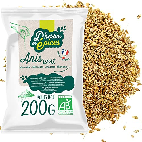 D'HERBES EN EPICES | Anís verde 200g | Infusiones y tés de hierbas orgánicos a granel | Producto organico certificado