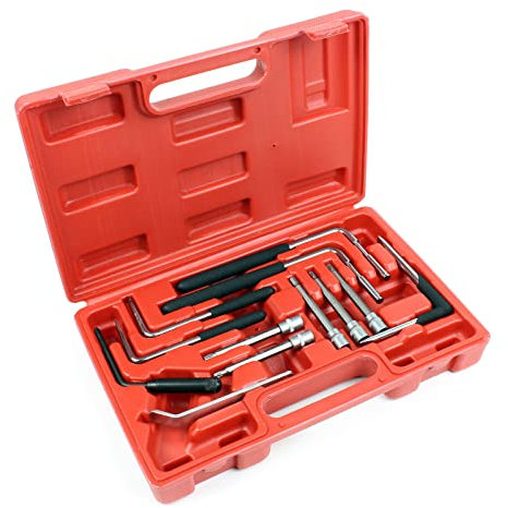 WilTec Set de Herramientas para Montaje y desmontaje de Unidades de airbag en automóviles, con bits