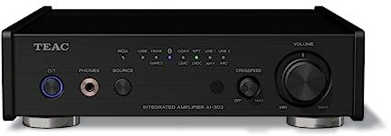 TEAC Reference AI-303 Hi-Res USB DAC Stereo-Vollverstärker mit Hypex Ncore Technologie, Bluetooth und HDMI, MQA Volldecodierung, Schwarz