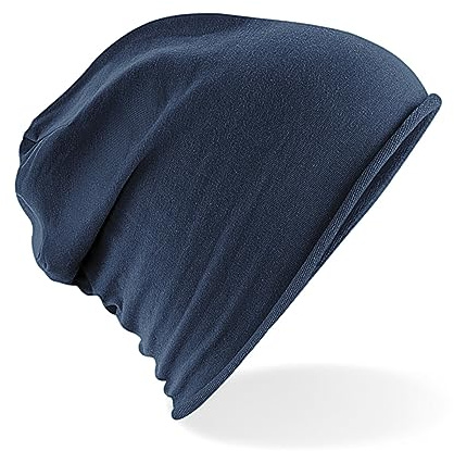 GIDUTEX Beanie Slouch leichte und weiche Mütze Unisex (Navy)