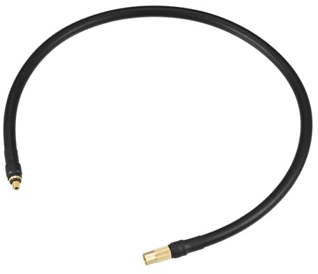 Motoforti Adaptador De Manguera De Inflador, 1PC para Válvula De Neumático | Negro, Cobre Y Caucho, Longitud 60cm, Rosca M6×1.0, Para Coches, Motos, Bicicletas, Camiones