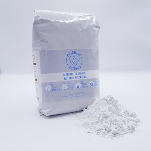 ORIGINAL CASTINGS Alginat für Abdrücke | Hochpräzises Alginat für Handabdruck | Handabdruck Prägung | Dekoartikel und kreative Hobbys | 450g