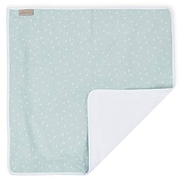 KraftKids Wickeltischunterlage Musselin mint Pusteblumen, Windelmatte aus 100% Baumwolle, wasserundurchlässige Reise-Wickelunterlage