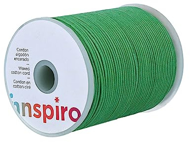 Cordoncino cotone cerato fine verde chiaro 3,0 mm. 50 m.