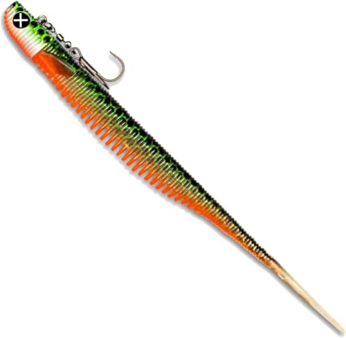 Monkey Lures Stalking Lui 25 cm - Vertikal Angeln Köder - Zander Gummifisch, Zander Angeln, Zanderköder, Vertikalangeln, Kunstköder zum Raubfischangeln, Angelköder