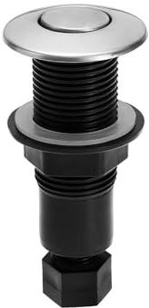 Create idea Air Switch 304 Stainless Steel Pneumatic Push Switch Air Switch Button Stainless Steel Push Button for Waste Disposal Machine Bathtubs Dishwashers