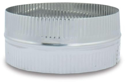 CAEXVEN Manguito de Unión para Conductos en Acero Inoxidable - Serie Lisa y Flexible - 300 mm