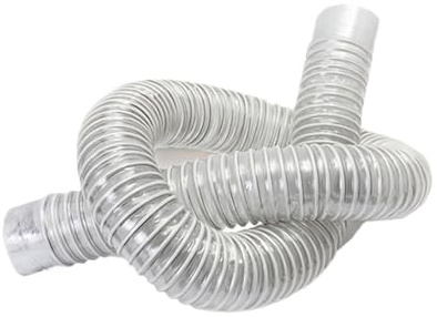 50mm Innendurchmesser Staubsaugerschlauch Faltenbalg PVC Industrierohr Holzbearbeitung Graviermaschine Rohr(3 m)