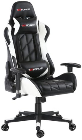 GTFORCE More4Homes PRO GT Series Office Recliner Chair - Recliner Office Chair for Living Room & Bedroom - Gaming Chair Recliner - Faux Leather, White