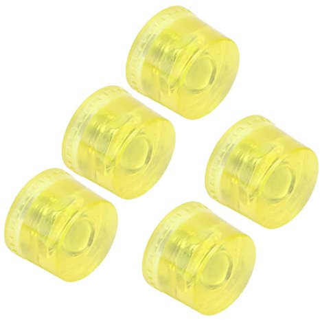 5 Stücke Gummi Hammerkopf Installation Ersatz M8x1 Weich Transparent Gelb Schlagspitze Zubehör Set Kit Kunststoff Schlaghammerspitze Werkzeugteile Gelb(Φ35mm)