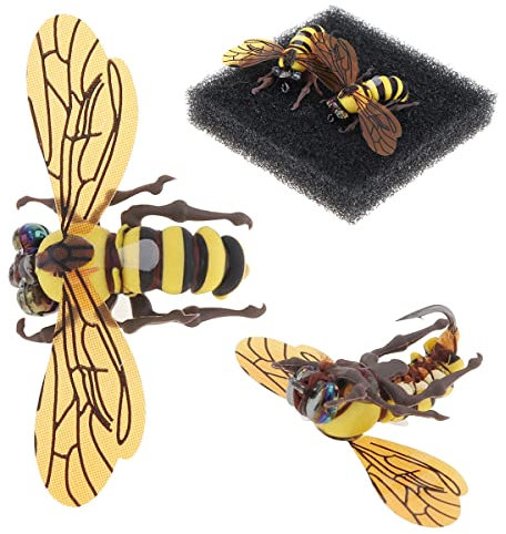OriGlam 2 x Bienen-Fliegenfischen-Köder, Hummel, Forellenangeln, Fliegenfischen, Topwater